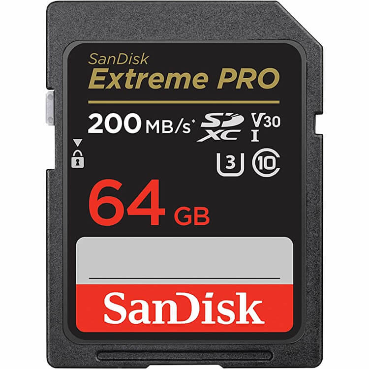 SanDisk Extreme Pro 64GB SDSDXXU-064G-GN4IN SDXC Memory Card C10 U3 V30 UHS-I