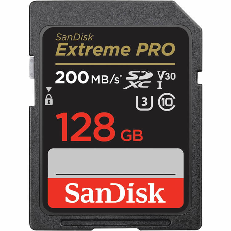 SanDisk Extreme Pro 128GB SDSDXXD-128G-GN4IN SDXC Memory Card C10 U3 V30 UHS-I