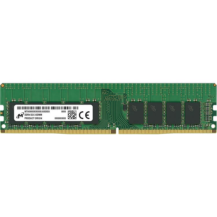 Micron  32GB MTA18ASF4G72AZ-3G2R DDR4-3200 UDIMM PC4-25600 ECC
