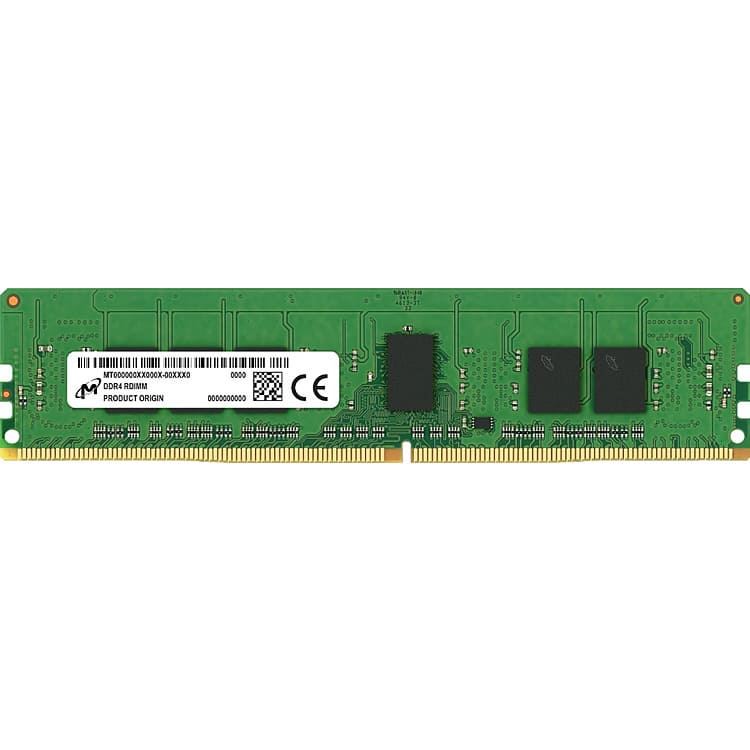 Micron  8GB MTA9ASF1G72PZ-3G2E2R DDR4-3200 RDIMM PC4-25600 ECC