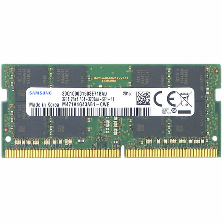 Samsung  32GB M471A4G43AB1-CWEDY DDR4-3200 SODIMM PC4-25600 NON-ECC