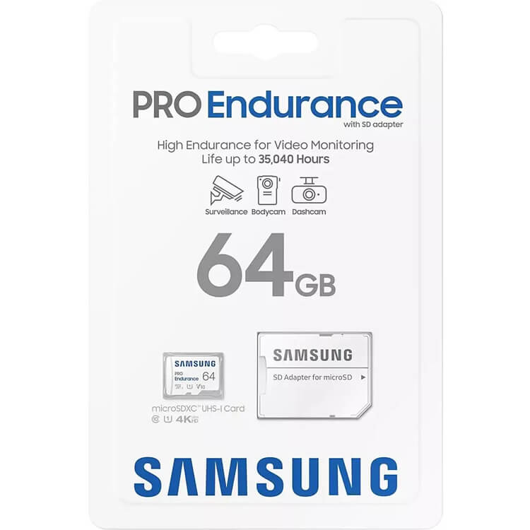 Samsung Pro Endurance 64GB MB-MJ64KA/EU microSDXC Memory Card C10 U1 V10 UHS-I