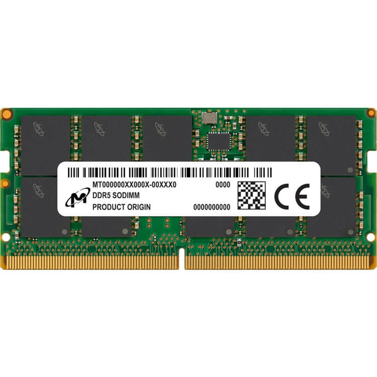 Micron  16GB MTC10C1084S1TC48BA1R DDR5-4800 SODIMM PC5-38400 ECC