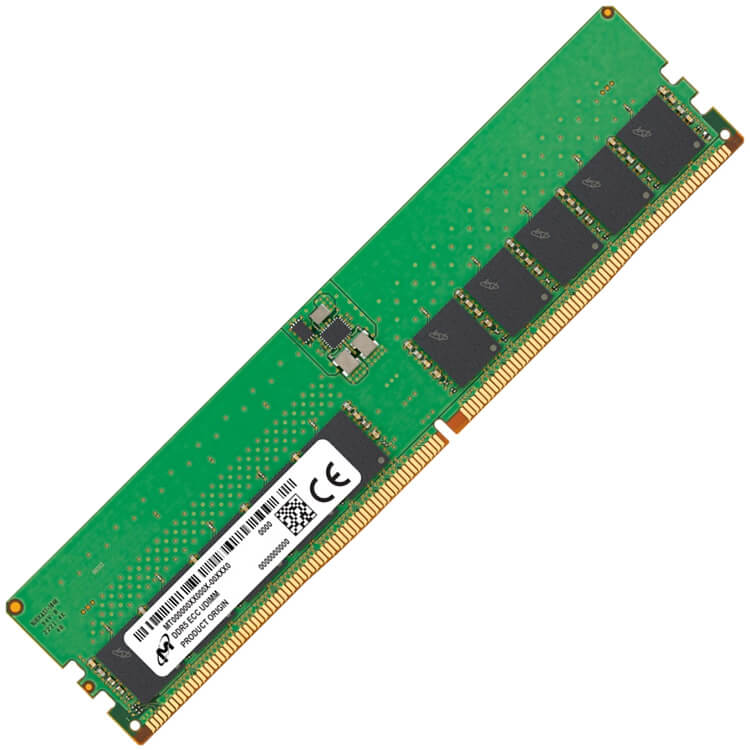 Micron 32GB MTC20C2085S1EC48BA1 DDR5-4800 UDIMM PC5-38400 ECC