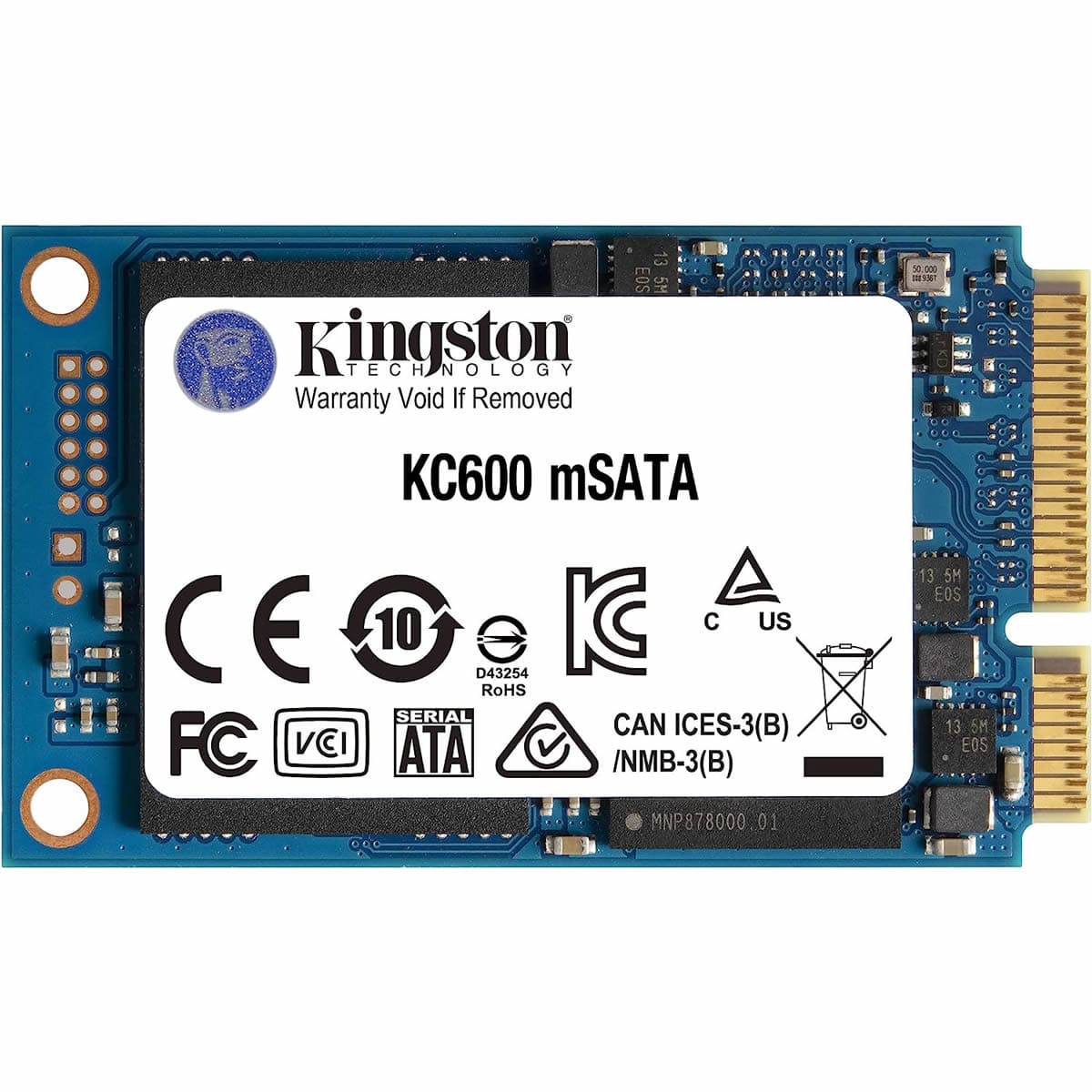 Kingston KC600 1TB SKC600MS/1024G mSATA Drive SATA3