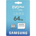 Samsung EVO Plus 64GB MB-MC64KA/EU microSDXC Memory Card C10 U1 V10 A1 UHS-I