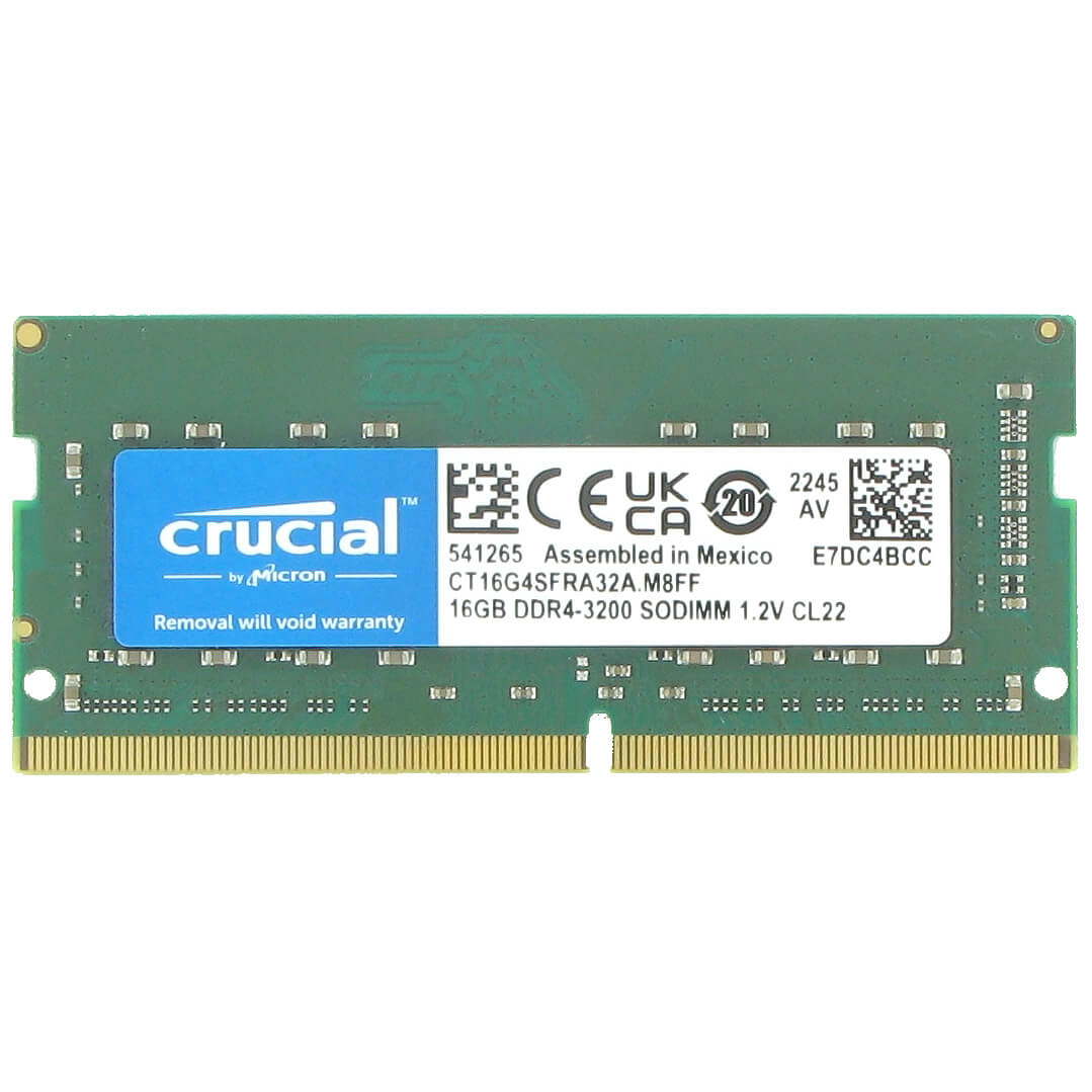 Crucial  16GB CT16G4SFRA32A.M8FF DDR4-3200 SODIMM PC4-25600 NON-ECC
