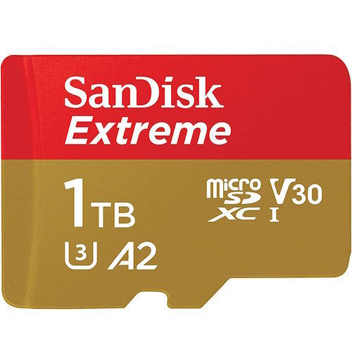 SanDisk Extreme 1TB SDSQXAV-1T00 microSDXC Memory Card C10 U3 V30 A2 UHS-I