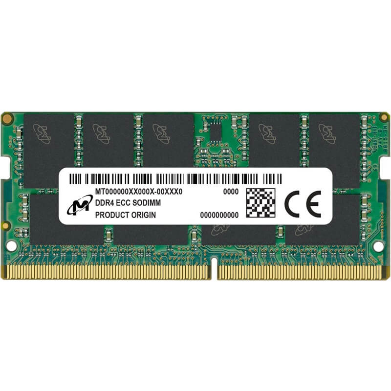 Micron  16GB MTA18ASF2G72HZ-3G2R1R DDR4-3200 SODIMM PC4-25600 ECC