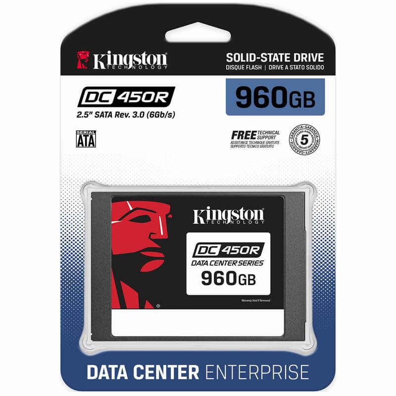 Kingston Data Center DC450R 960GB SEDC450R/960G 2.5in Drive SATA3
