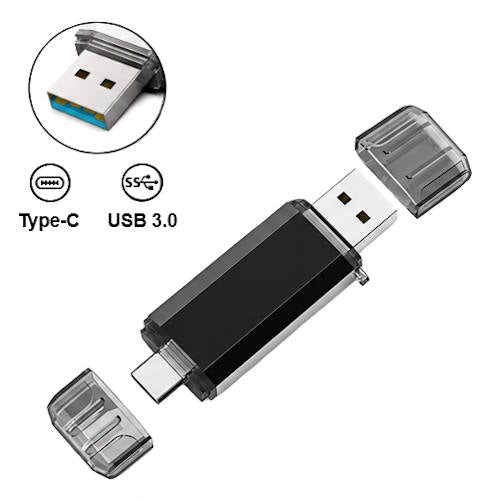 GoRAM Go-Stick Dual Drive 16GB GRU30GS-016G-R USB 3.0 Dual A+C Flash Drive