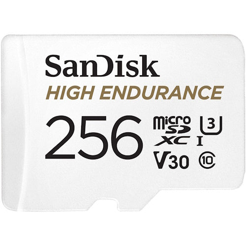 SanDisk High Endurance 256GB SDSQQNR-256G microSDXC Memory Card C10 U3 V30 UHS-I