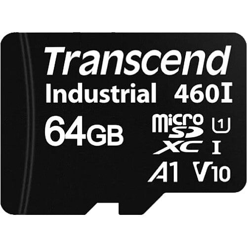 Transcend 460I 64GB TS64GUSD460I microSDXC Memory Card C10 U3 V30 A1 UHS-I
