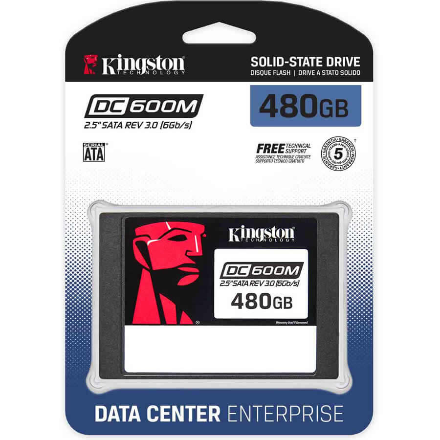 Kingston DC600M 480GB SEDC600M/480G 2.5in Drive SATA3