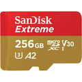 SanDisk Extreme 256GB SDSQXAV-256G microSDXC Memory Card C10 U3 V30 A2 UHS-I