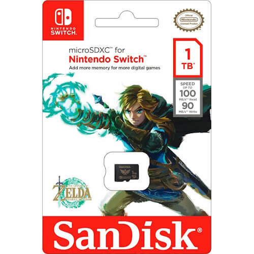 SanDisk Nintendo Switch 1TB SDSQXAO-1T00-GN6ZN microSDXC Memory Card C10 UHS-I
