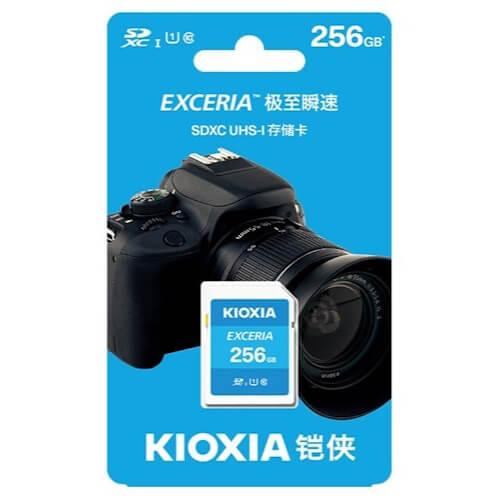 Kioxia EXCERIA 256GB LNEX1L256G SDXC Memory Card C10 U1 UHS-I