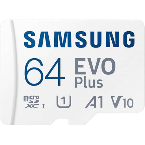 SAMSUNG EVO Plus 64GB MB-MC64SA/APC microSDXC Memory Card C10 U1 V10 A1 UHS-I