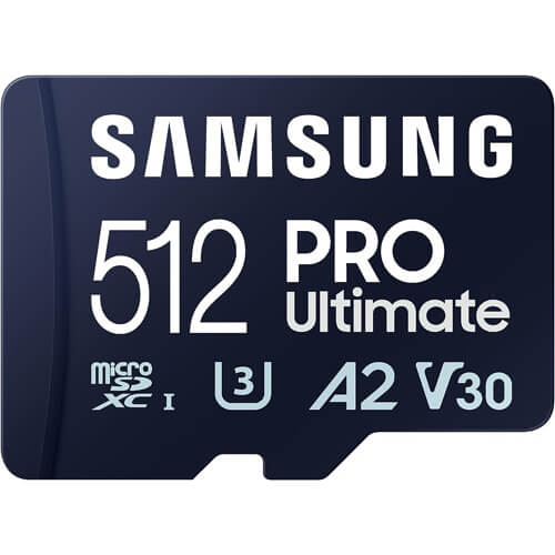 SAMSUNG PRO Ultimate 512GB MB-MY512SA/WW microSDXC Memory Card C10 U3 V30 A2 UHS-I