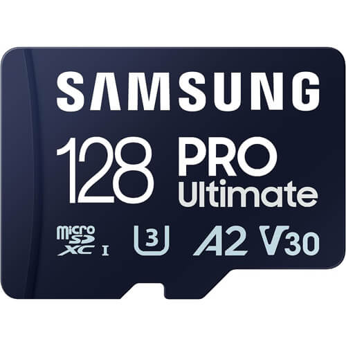SAMSUNG PRO Ultimate 128GB MB-MY128SB/WW microSDXC Memory Card C10 U3 V30 A2 UHS-I