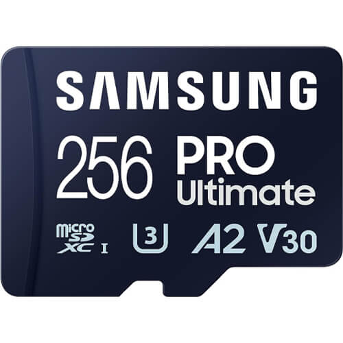 SAMSUNG PRO Ultimate 256GB MB-MY256SB/WW microSDXC Memory Card C10 U3 V30 A2 UHS-I