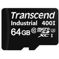 Transcend Industrial 400I 64GB TS64GUSD400I microSDXC Memory Card C10 U3 UHS-I
