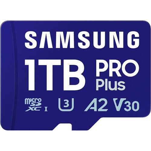 SAMSUNG PRO Plus 1TB MB-MD1T0SA/EU microSDXC Memory Card C10 U3 V30 A2 UHS-I