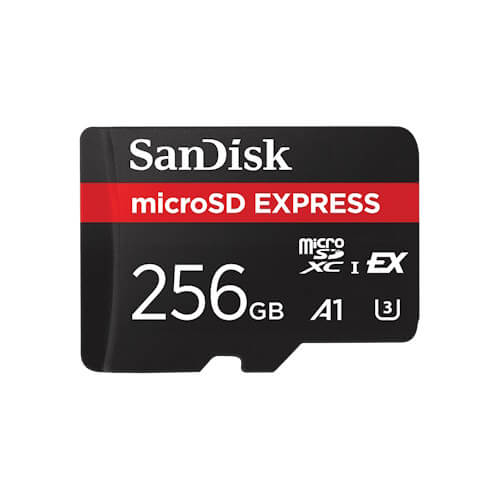 SANDISK microSD EXPRESS 256GB SDSQXFN-256G-GN4NN microSDXC Memory Card NVME PCIE 3.1 U3 A1