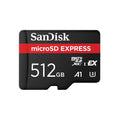 SANDISK microSD EXPRESS 512GB SDSQXFN-512G-GN4NN microSDXC Memory Card NVME PCIE 3.1 U3 A1
