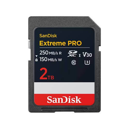 SanDisk Extreme Pro 2TB SDSDXXD-2T00-GN4IN SDXC Memory Card C10 U3 V30 UHS-I