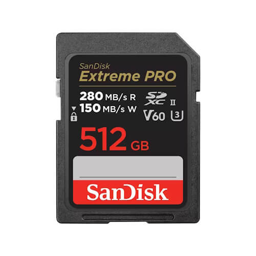 SanDisk Extreme Pro 512GB SDSDXEP-512G-GN4IN SDXC Memory Card C10 U3 V60 UHS-II