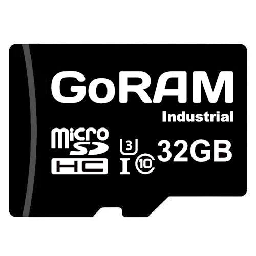 GoRAM Industrial 32GB GRSDQIN-032G-I microSDHC Memory Card C10