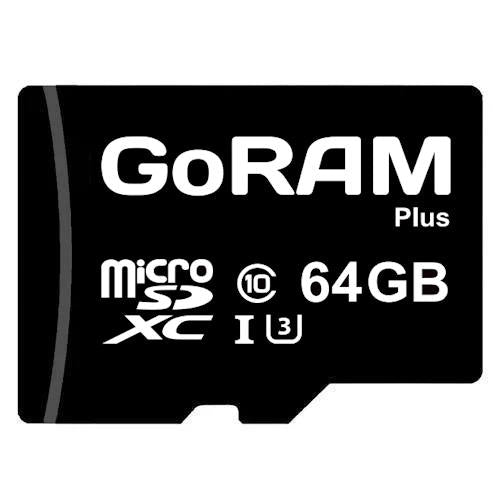 GoRAM Plus 64GB GRSDQGP-064G microSDHC Memory Card C10