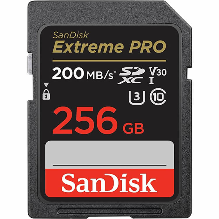SanDisk Extreme Pro 256GB SDSDXXD-256G SDXC Memory Card C10 U3 V30 UHS-I