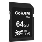 GoRAM Plus 64GB GRSDGP-064G SDXC Memory Card C10 U3 UHS-I