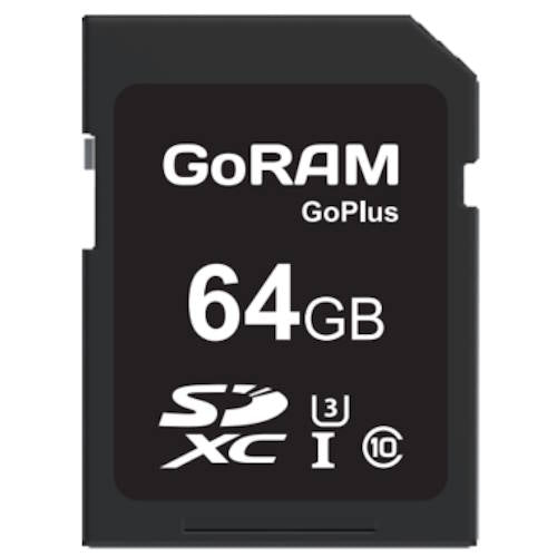GoRAM GoPlus 64GB GRSDGP-064G SDXC Memory Card C10 U3 UHS-I