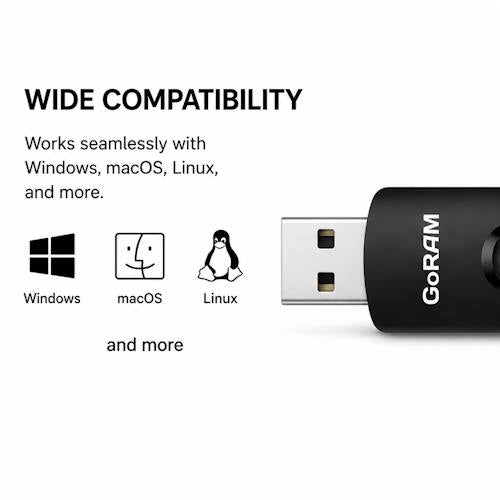 GoRAM Slider 256GB GRU30SL-256G-B USB 3.0 Flash Drive
