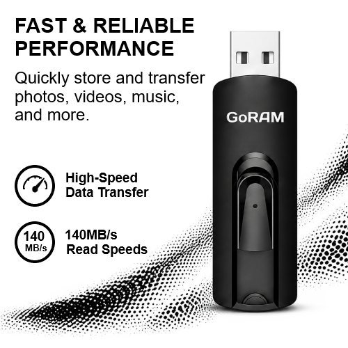 GoRAM Slider 32GB GRU30SL-032G-B USB 3.0 Flash Drive
