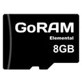 GoRAM Elemental 8GB GRSDQEM-008G microSDHC Memory Card C10