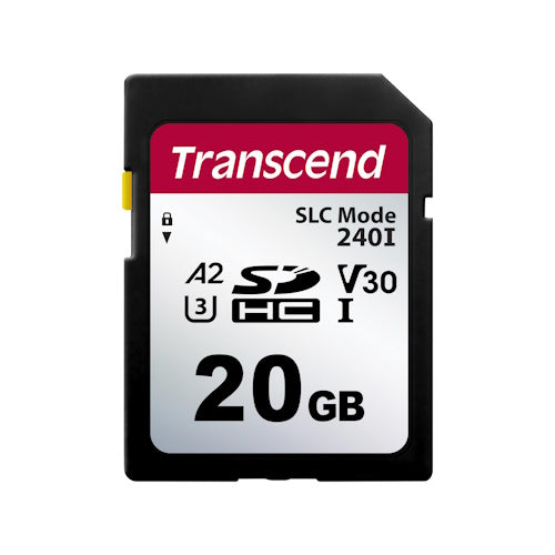 TRANSCEND 240I 20GB TS20GSDC240I SDHC Memory Card C10 U3 V30 A2 UHS-I