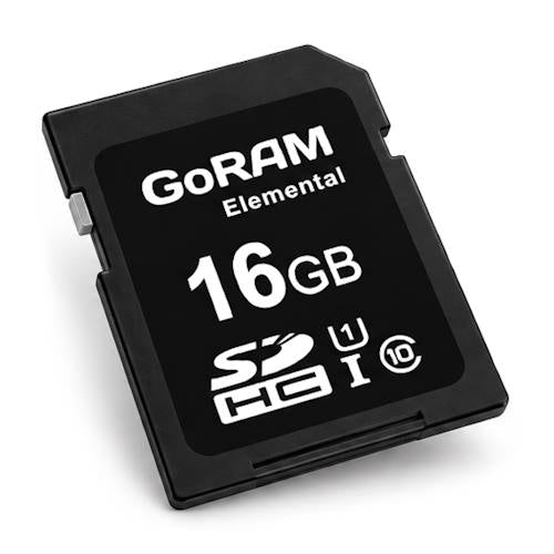 GoRAM Elemental 16GB GRSDEM-016G SDHC Memory Card C10 U1 UHS-I