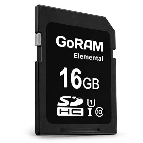 GoRAM Elemental 16GB GRSDEM-016G SDHC Memory Card C10 U1 UHS-I