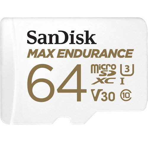 SanDisk Max Endurance 64GB SDSQQVR-064G microSDXC Memory Card C10 U3 V30 UHS-I