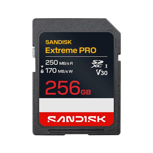 SANDISK Extreme Pro 256GB SDSDXXJ-256G-GSCIN SDXC Memory Card C10 U3 V30 UHS-I