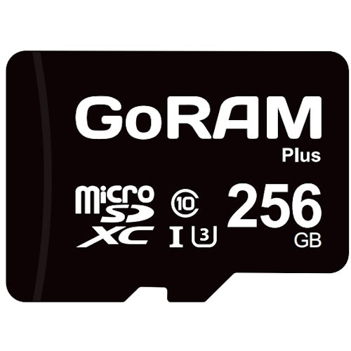 GoRAM Plus 256GB GRSDQGP-256G microSDXC Memory Card C10 U3 UHS-I
