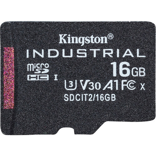 KINGSTON INDUSTRIAL 8GB SDCIT2/8GBSP microSDHC Memory Card C10 U3 V30 A1 UHS-I