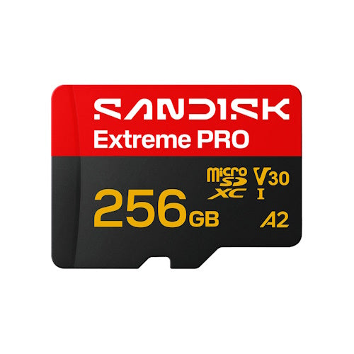 SANDISK Extreme Pro 256GB SDSQXCJ-256G-GS6MA microSDXC Memory Card C10 U3 V30 A2 UHS-I