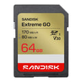 SANDISK Extreme GO 64GB SDSDXGN-064G-GNCIN SDXC Memory Card C10 U3 V30 UHS-I