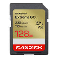 SANDISK Extreme GO 128GB SDSDXGN-128G-GNCIN SDXC Memory Card C10 U3 V30 UHS-I