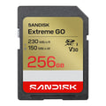 SANDISK Extreme GO 256GB SDSDXGN-256G-GNCIN SDXC Memory Card C10 U3 V30 UHS-I